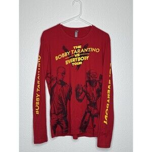 Logic Bobby Tarantino Vs Everybody Tour Shirt AOP Mens Medium Red Long Sleeve